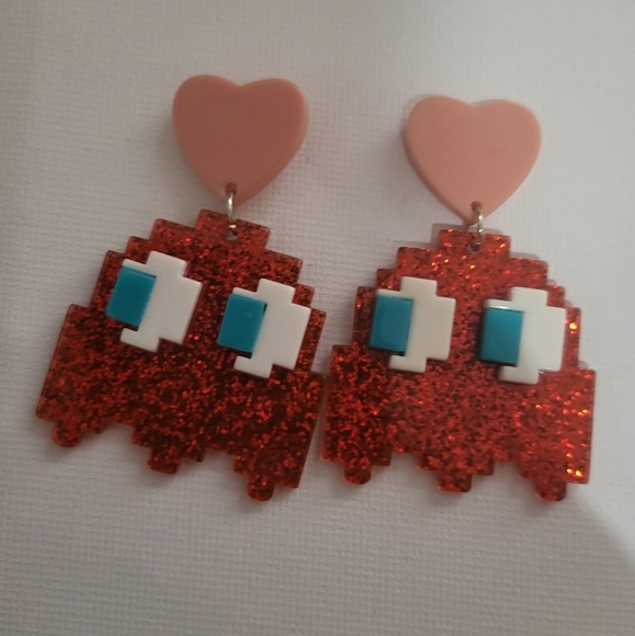 PACMAN ghosts  Earings - Picture 1 of 1